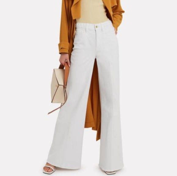 Frame Denim Denim - LE PALAZZO BRAIDED WAIST JEANSFRAME's Le Palazzo jeans sz 26